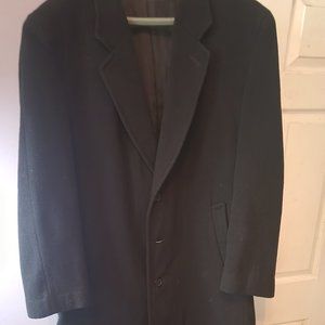 Nino Cerruti Men's Full Length Wool Trench Coat